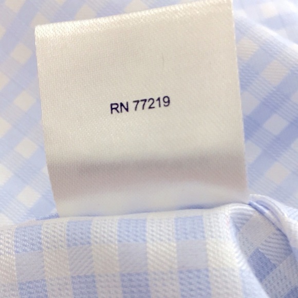 PRONTO Uomo Blue & White Gingham Pattern Shirt XXL - Picture 8 of 8